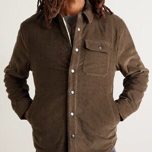 JAMES PERSE Fleece-Lined Cotton-Blend Corduroy Shirt Jacket